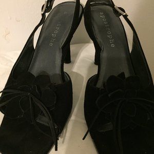 Apostrophe Black Heels